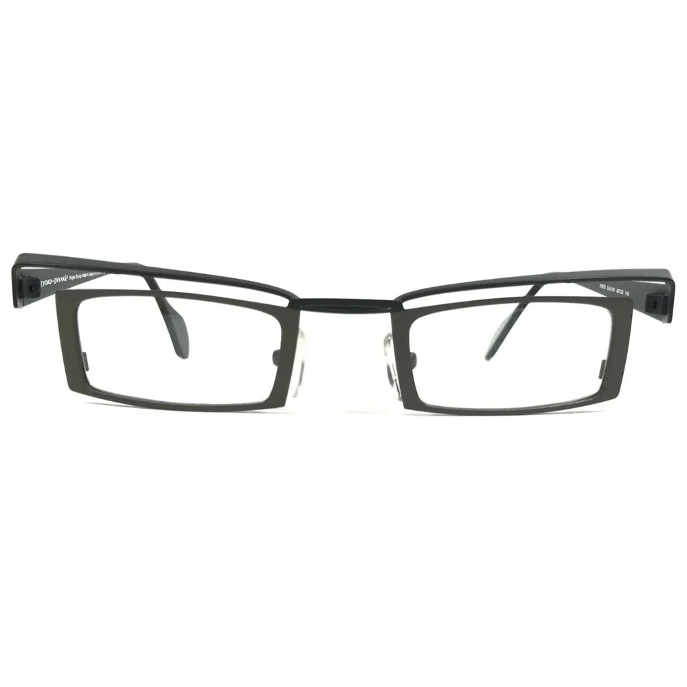 Iyoko-Inyake Eyeglasses Frames IY575 Col.161 Black Brown Rectangular 42-23-140